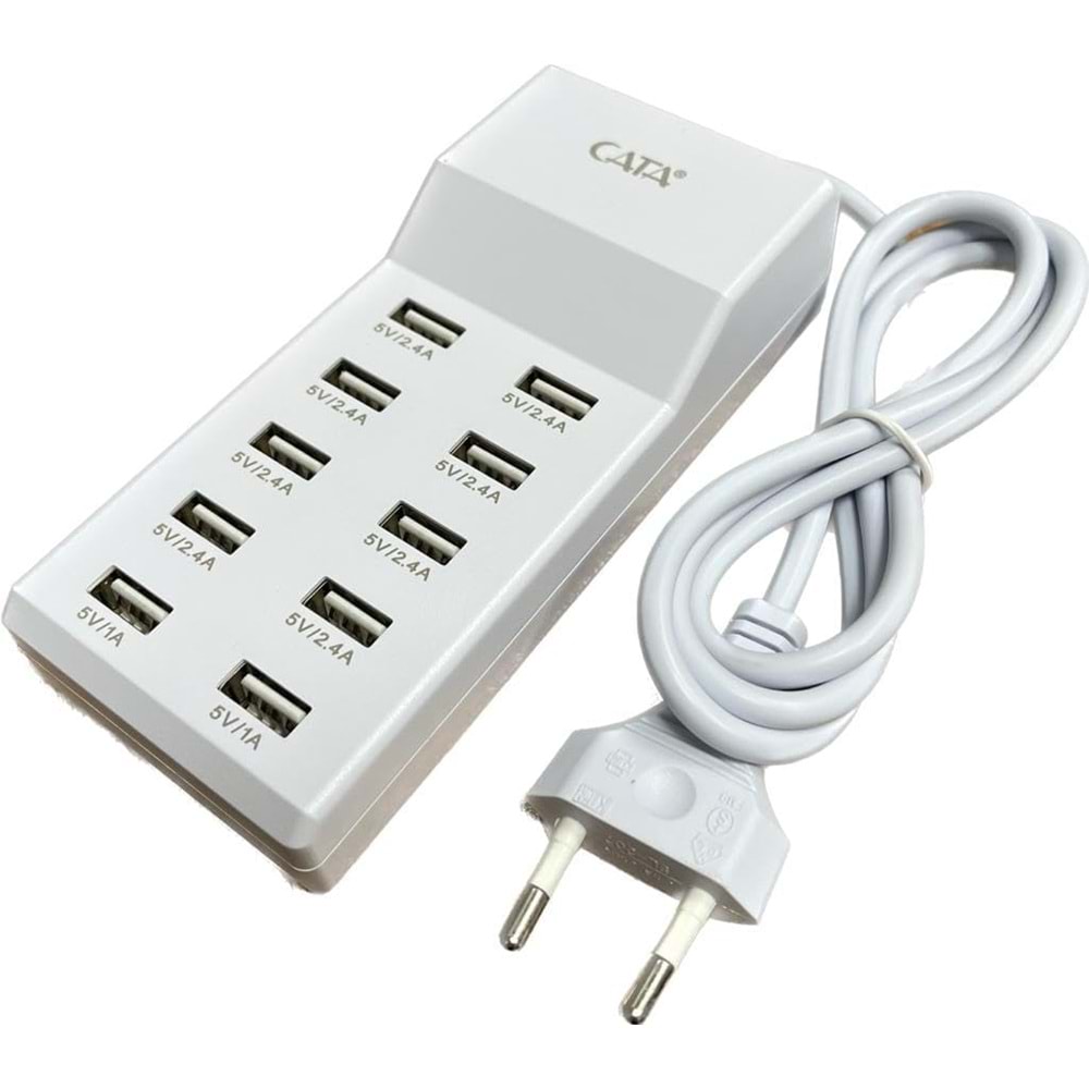 Cata CT-2554 USB Şarj Cihazı Çoklu 10'lu Şarj Cihazı