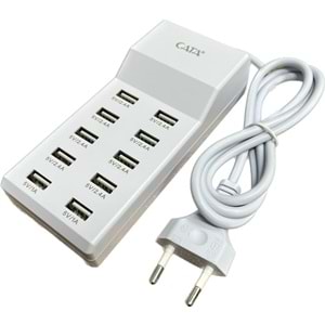 Cata CT-2554 USB Şarj Cihazı Çoklu 10'lu Şarj Cihazı