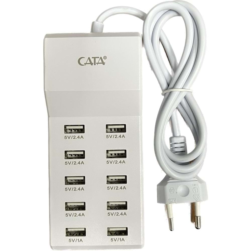 Cata CT-2554 USB Şarj Cihazı Çoklu 10'lu Şarj Cihazı