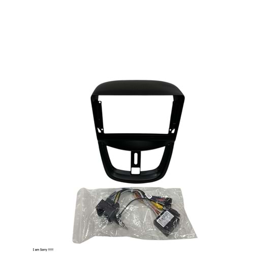 Peugeot 206+ 2006-2013 9 inç Multimedya Çerçevesi - Canbuslı