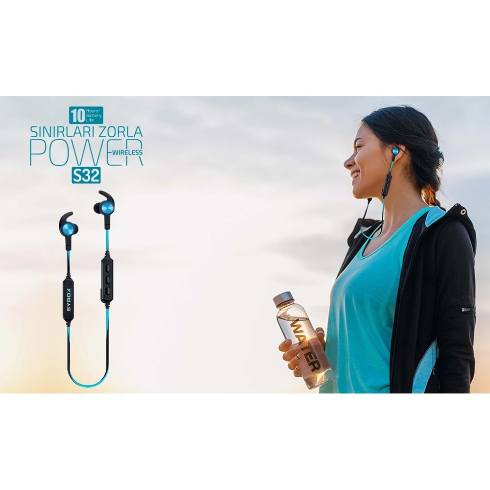 Syrox E-S32 Bluetooth Şarjlı Sporcu Kulaklığı