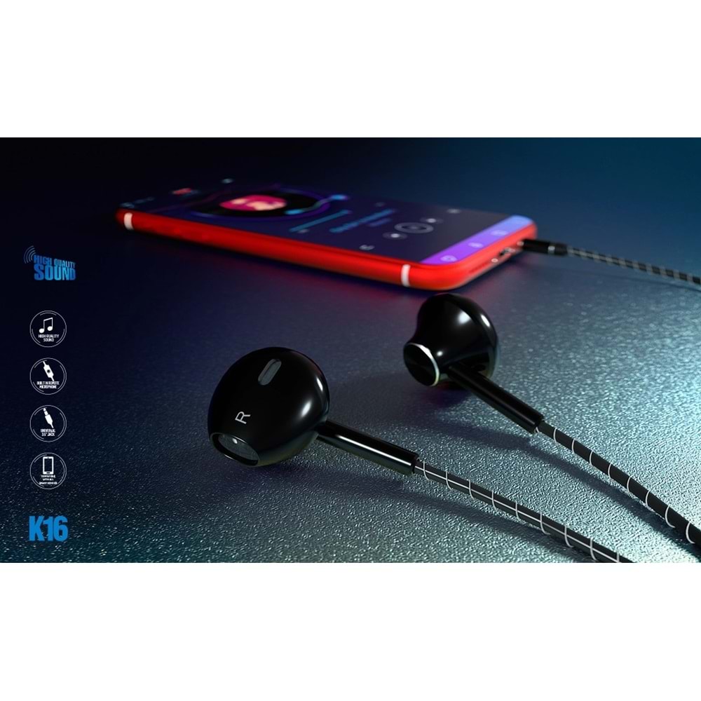 Syrox K16 Mikrafonlu Kablolu Kulaklık