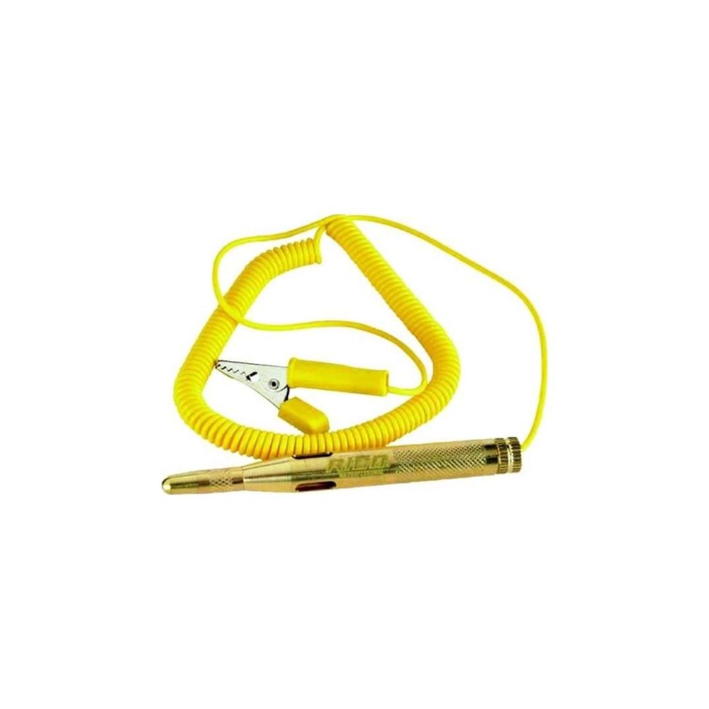 Rico Oto Kontrol Kalemi Metal Spiral Kablolu Sarı