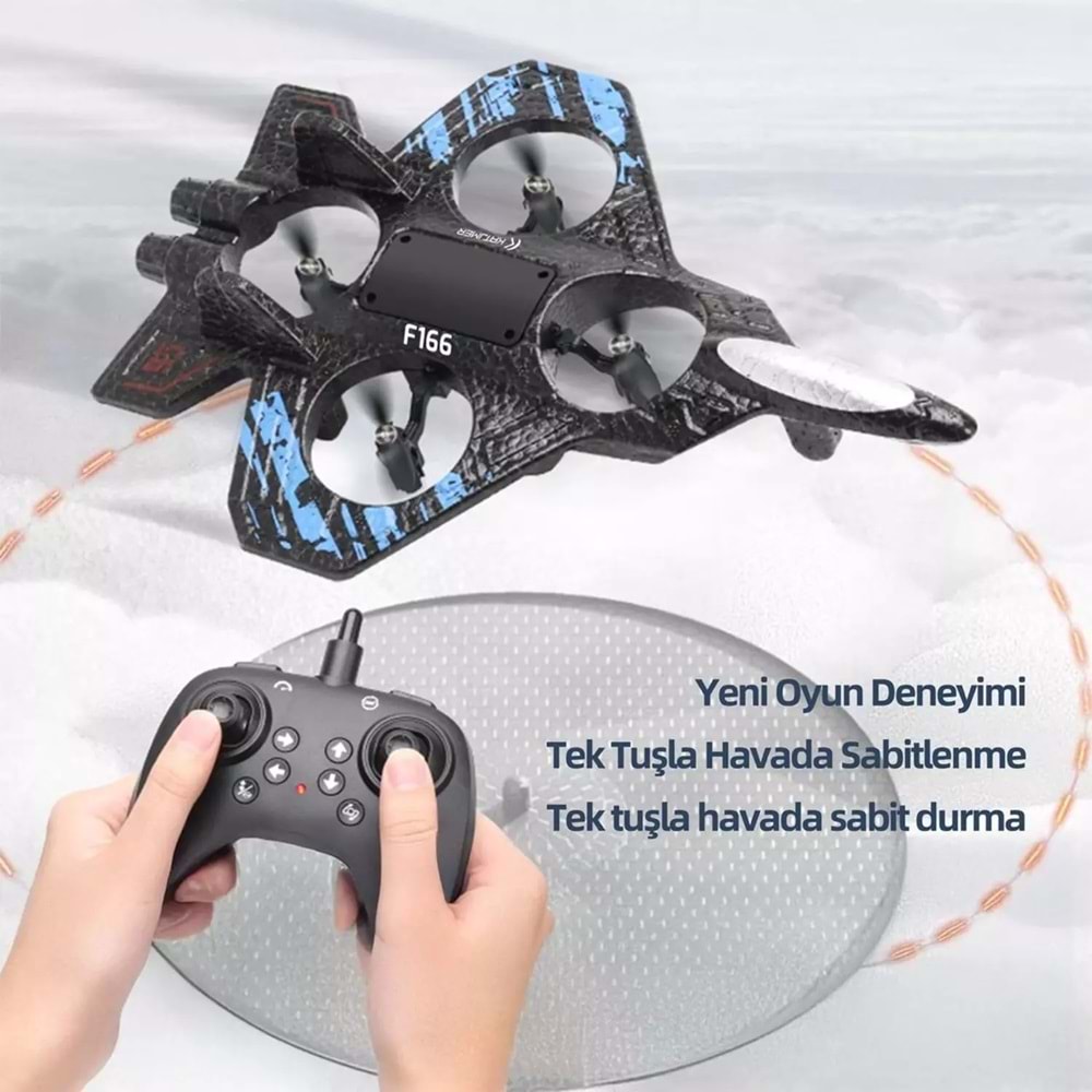 Katjmer F166 360 Derece Dönebilen Kumandalı Drone