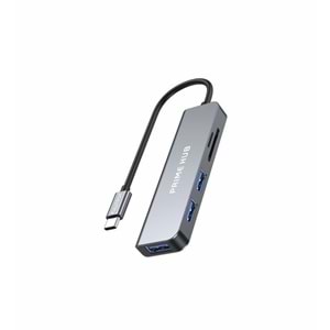 Fulltech FH26 5in1 USB-C Çoklayıcı Adaptör