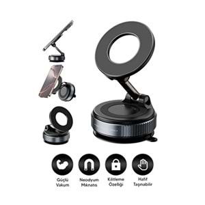 Linkage LKH-53 Manyetik Vakumlu Telefon Tutacağı