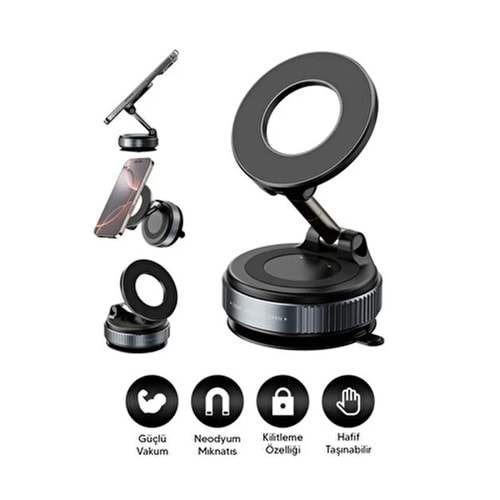 Linkage LKH-53 Manyetik Vakumlu Telefon Tutacağı