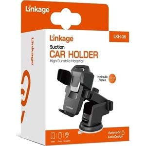 Linkage LKH-36 Vantuzlu Hidrolik Kanatlı Araç İçi Telefon Tutucu