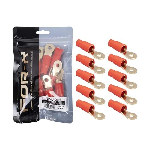For-X XYU-08R 0GA Yuvarlak Kablo Ucu