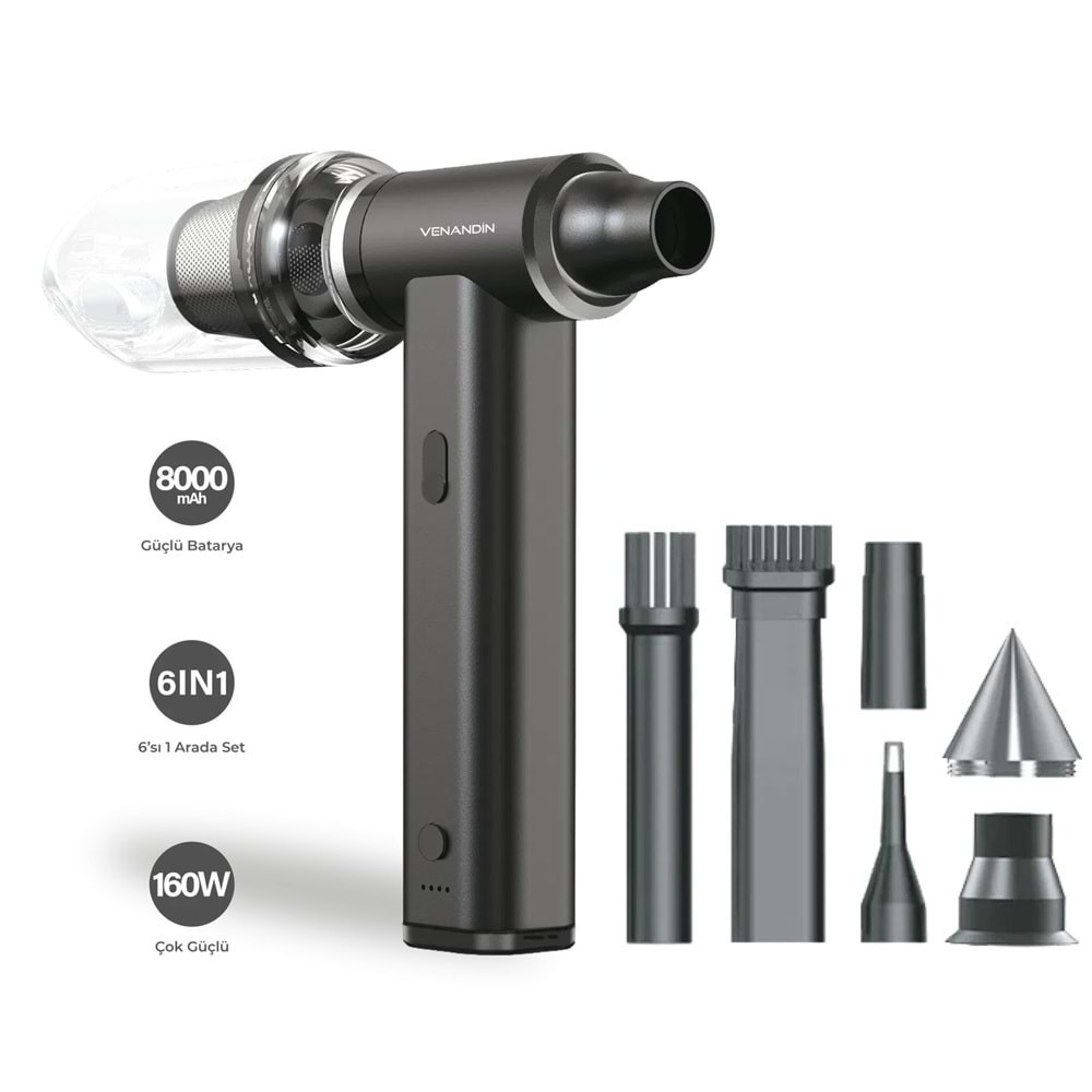 Venandin VCAVX-001 Airvex 2’si 1 Arada Blower + Vakum Süpürge