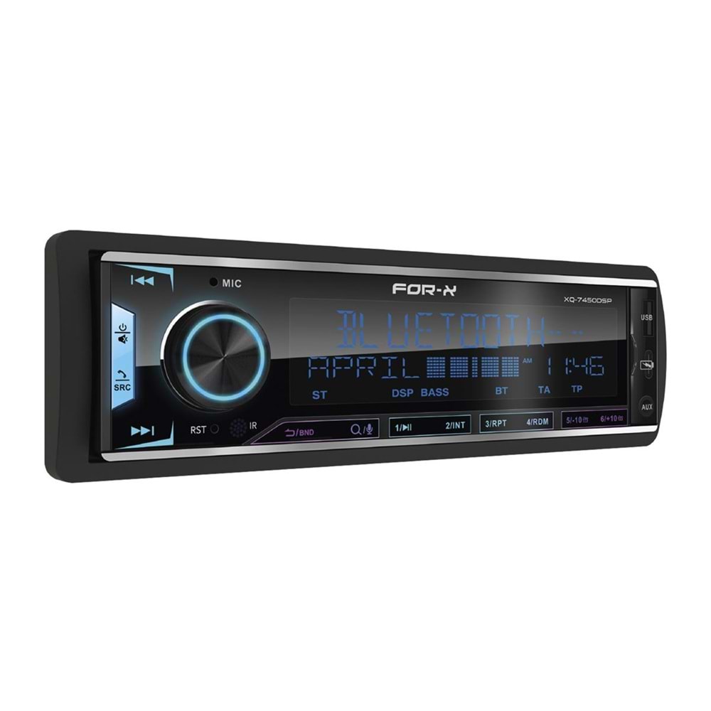 For-X XQ-7450DSP 4X100w 4 Anfi Çıkışlı Oto Teyp