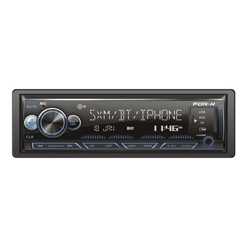For-X X-4260BT 4X60W Bluetoothlu 7 Renk Oto Teyp